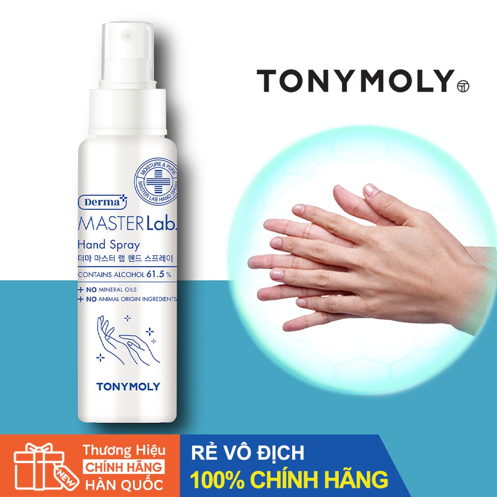Xịt Khử Trùng Diệt Khuẩn TONYMOLY DERMA MASTER Hand Spray 85ml