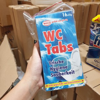 Viên thả bồn cầu weco wc tabs - nội địa đức - hộp 16 viên