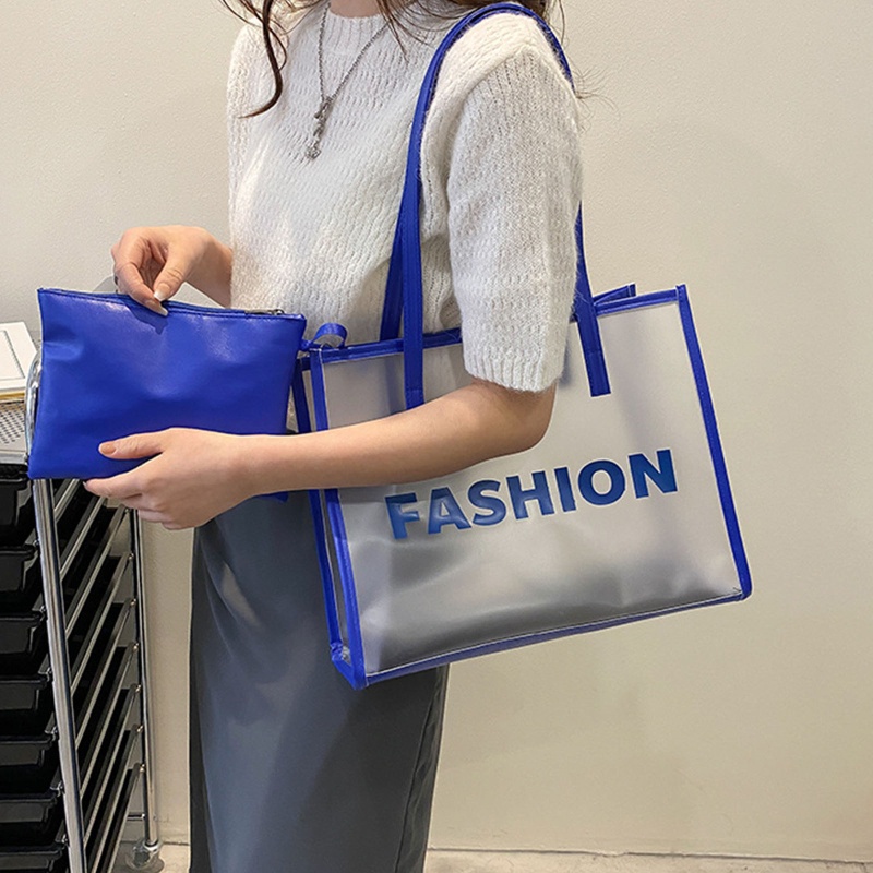 Túi Xách Tay Bằng Nhựa PVC Trong Suốt Thời Trang Dành Cho Nữ