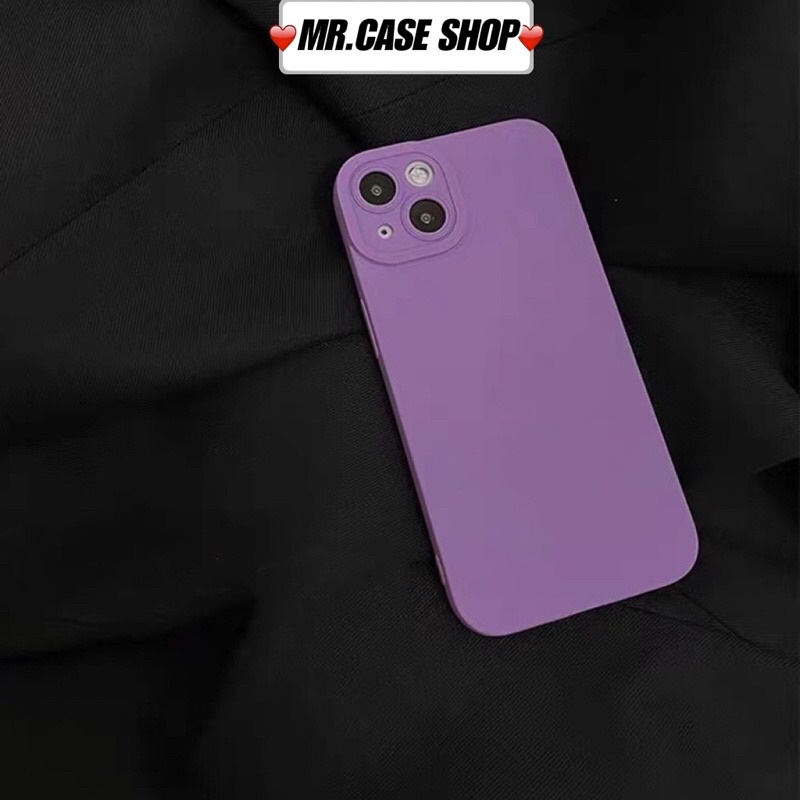 Ốp điện thoại màu tím thời trang cho IPHONE 13PRO MAX 13PRO 13 12PROMAX 12PRO 12 11PROMAX XS XSMAX -Mr.Case