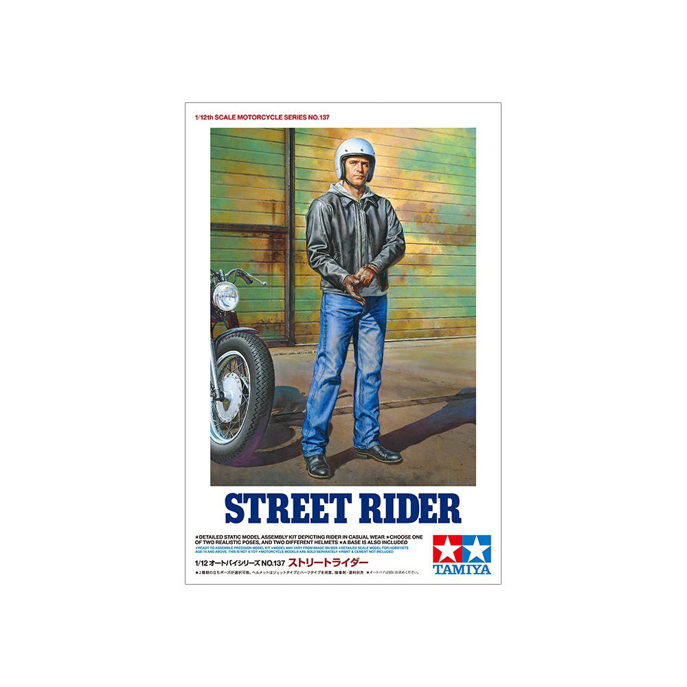 14137 Mô hình người lái xe mô tô 1/12 SCALE STREET RIDER  - GDC