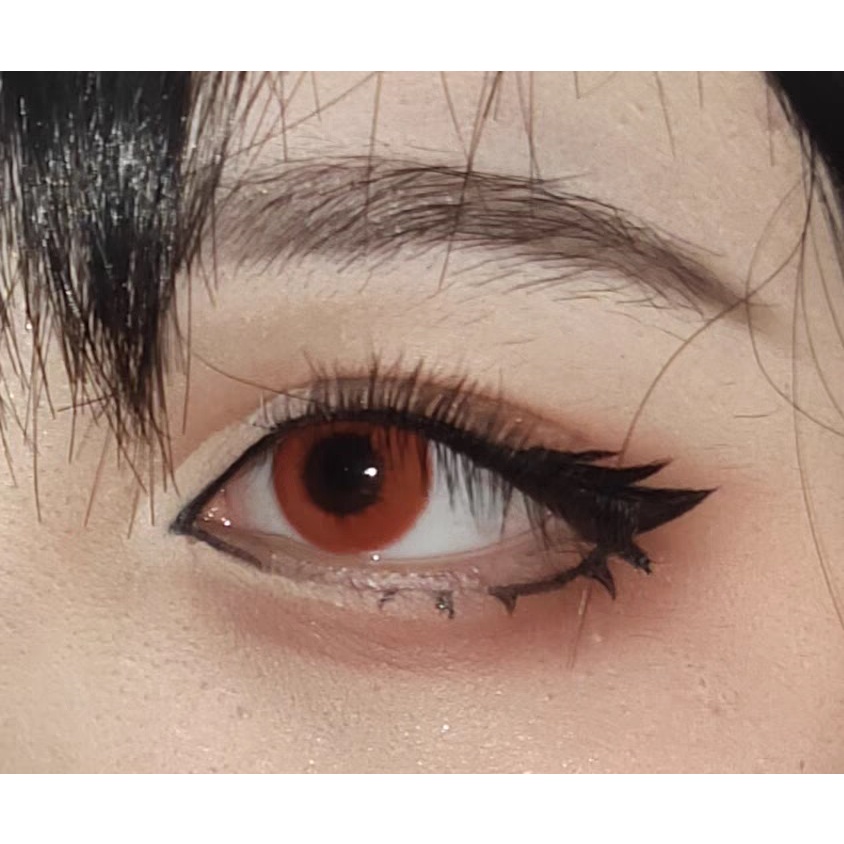 Kính áp tròng lens cosplay vip 0 độ cam hồng đỏ cam vàng xanh lá xanh dương