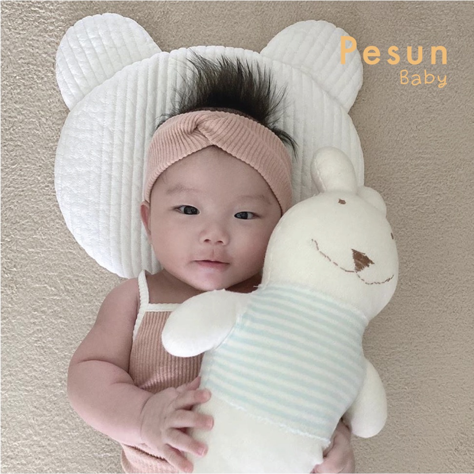 Gối đệm chống bẹp đầu cho bé chất liệu cotton siêu êm