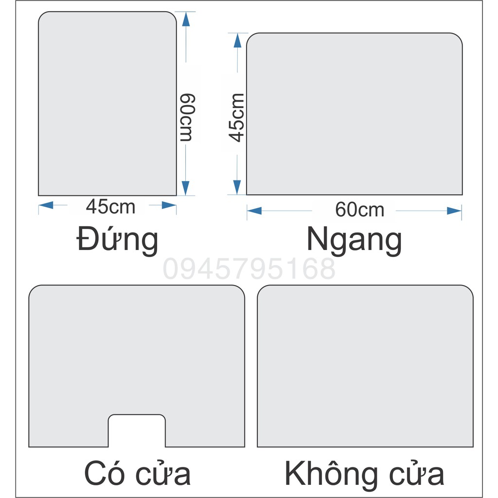 Tấm chắn mica chống giọt bắn để bàn quán ăn nhà hàng cà phê trong suốt