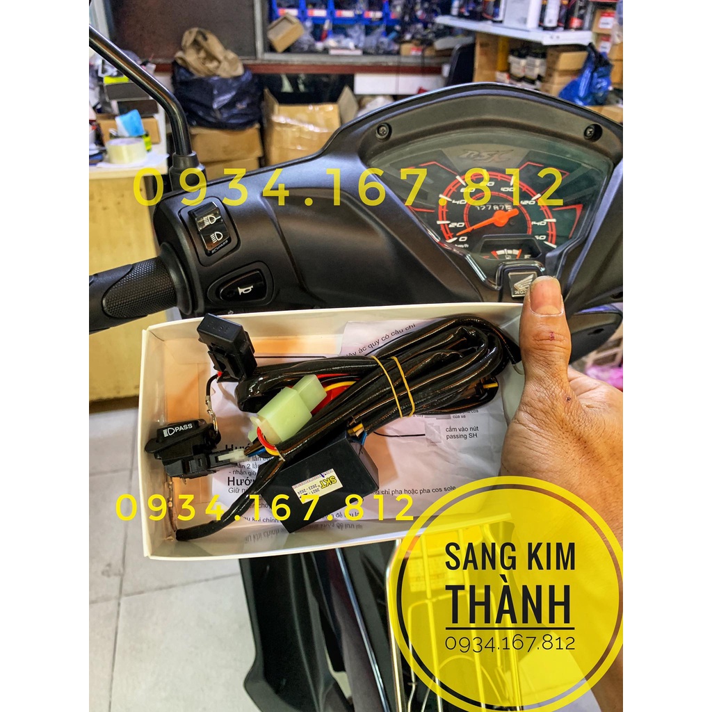 Mạch Tắt Mở Đèn Chính Và Đèn Trợ Sáng Cho Xe WAVE RSX 2019 2020 2021 Tích Hợp Trên Nút Passing Sh Tặng Kèm