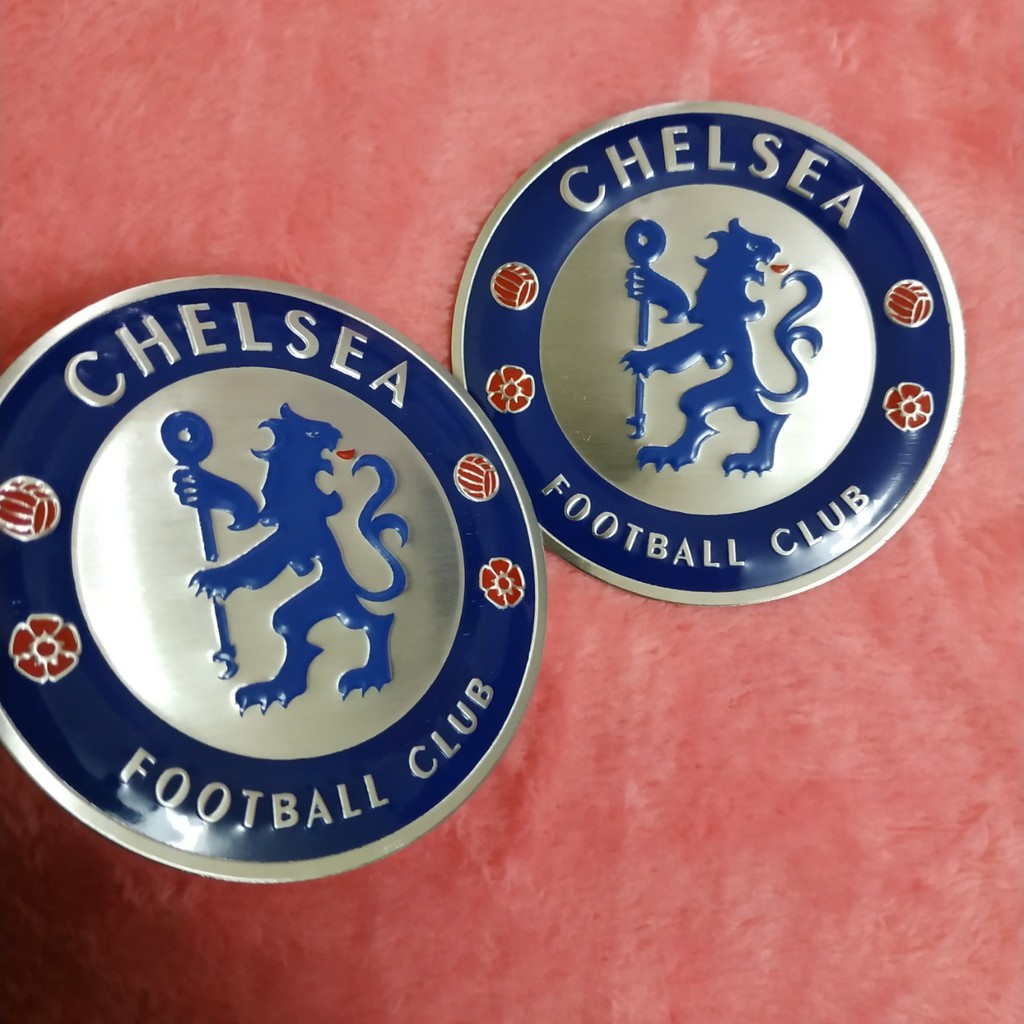 Logo Nhôm dán xe huy hiệu đội bóng Chelsea Manchester Cực Chất