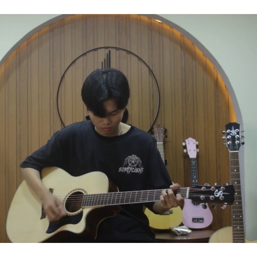 Đàn guitar gỗ thịt cao cấp chính hãng mã CV25. CVAC25 và CVAC30 tại Guitar S Việt