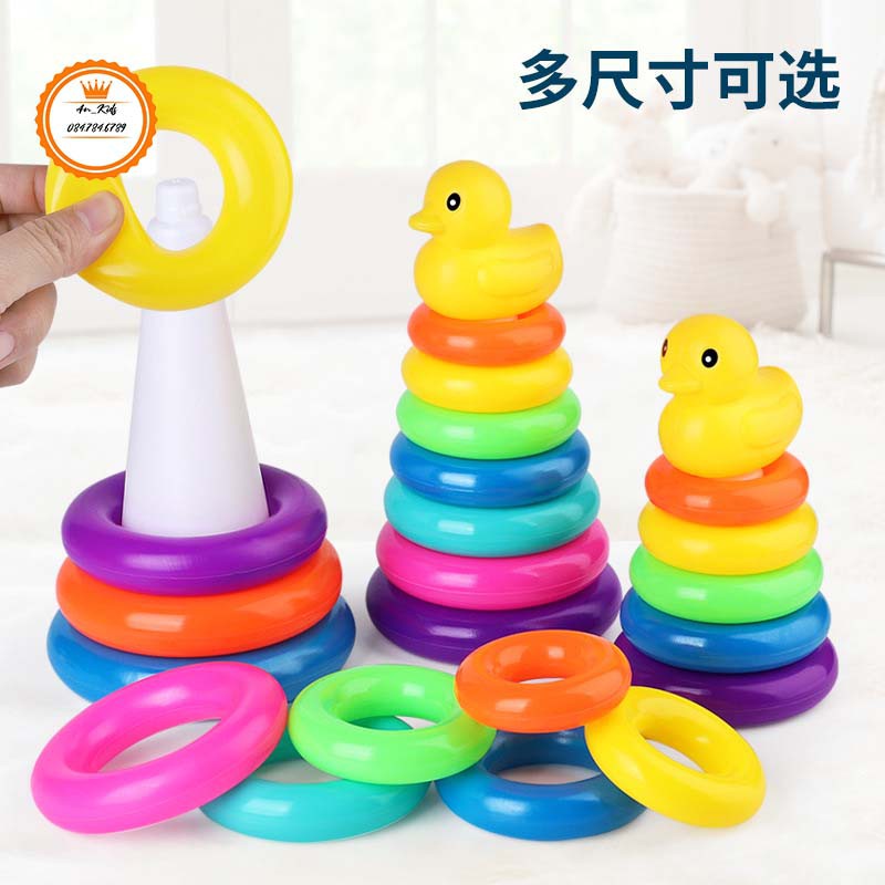 Bộ Xếp Hình Tháp Vịt Giúp Các Bé Nhận Biết Màu Sắc Và Vận Động Linh Hoạt An Kids