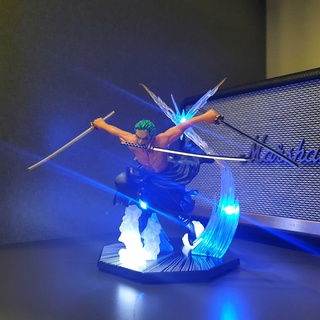 Figure / Mô hình Zoro 17 cm CÓ LED (2 đầu)