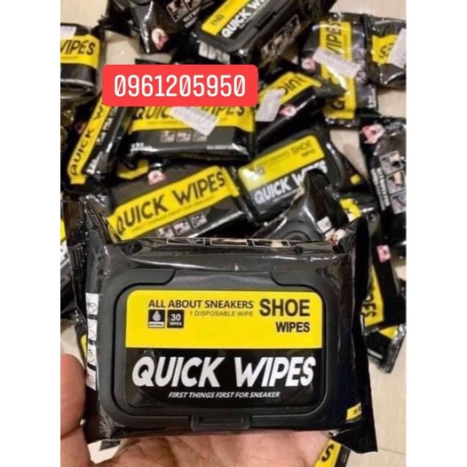 ⚡👟 Khăn Lau Giày Siêu Tốc Quick Wipes - Khăn Lau Vệ Sinh Giày Thể Thao Sneaker Chính Hãng