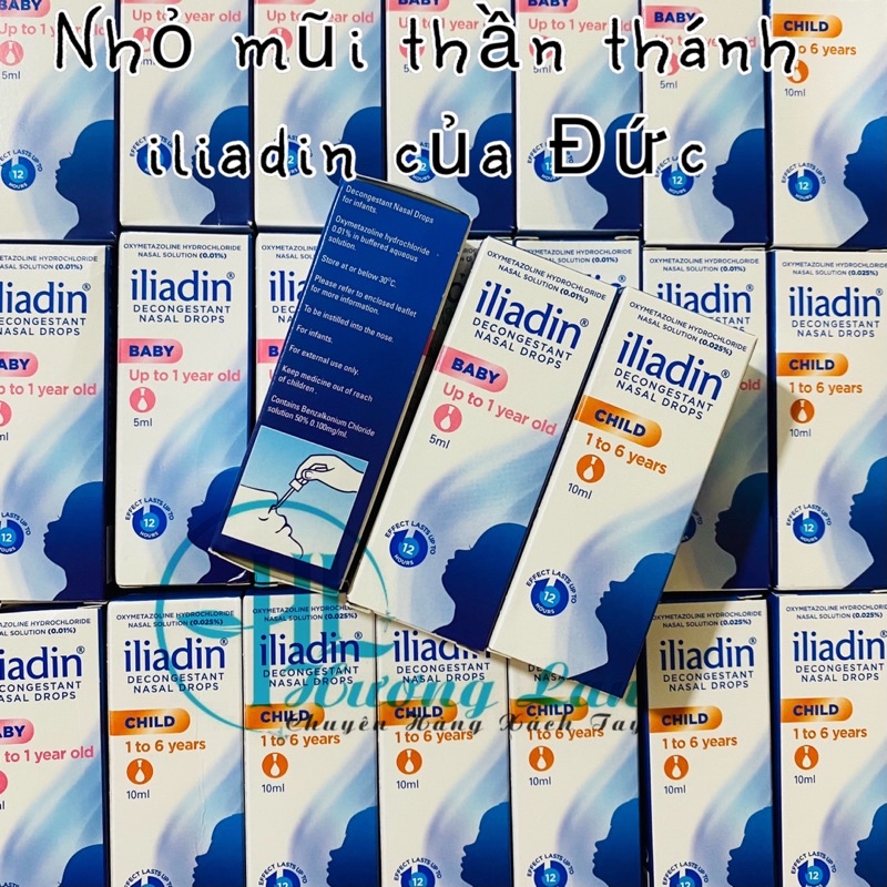 Nhỏ Mũi Thần Thánh Iliadin Decongestant Nasal Drops Cho bé từ sơ sinh và bé lớn