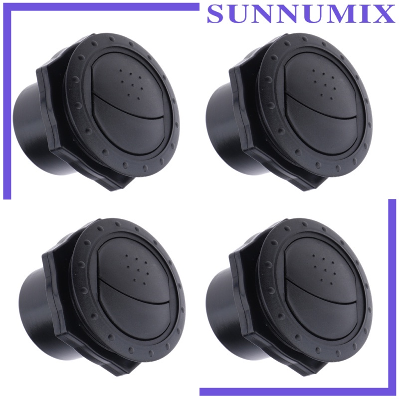 Set 4 Lỗ Thông Khí Bằng Nhựa 70x45mm Gắn Nóc Xe Rv