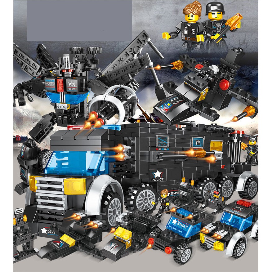 [XE TĂNG-ROBOT] Đồ Chơi Lắp Ráp Lego Robot Đoàn Tàu  Chuỗi Đồ Chơi Lắp Ráp Lego Robot  cho bé từ 6 tuổi Hot 2021