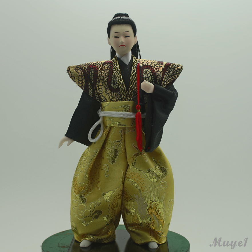 Đồ trang trí Búp Bê Samurai Mặc Kimono 12inch 30cm