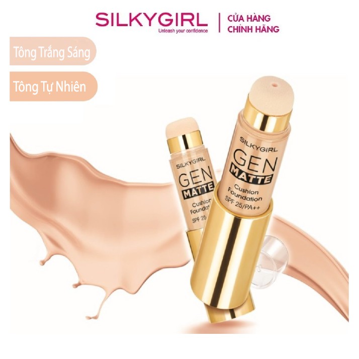 Kem Nền Dạng Thỏi Silkygirl Genmatte Cushion 15ml
