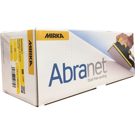 5415005012 Nhám lưới chữ nhật Mirka Abranet 70x198mm P120 ( Sơn oto xe máy ) Giáp lưới chà sơn nhám chà thô chữ nhật