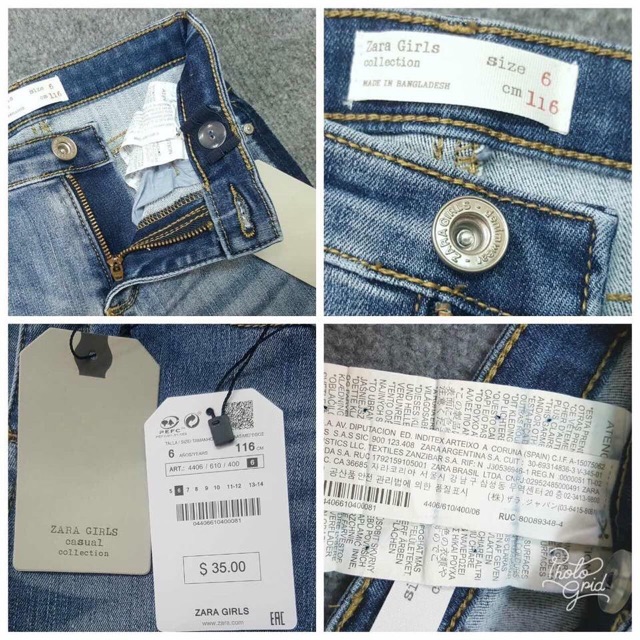 Quần jeans bé gái Zara