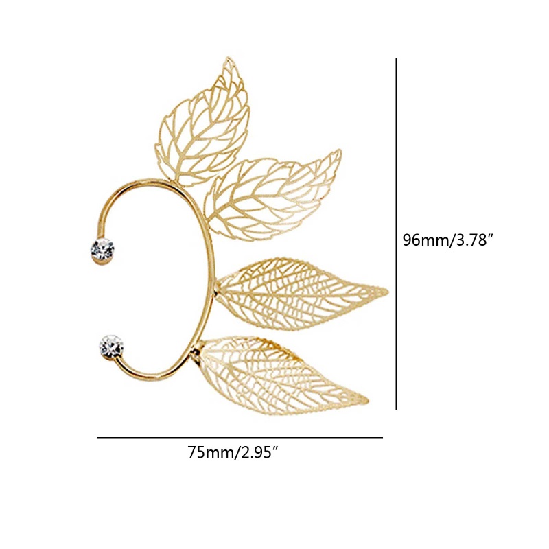 Bông Tai Dạng Kẹp Hình Lá Phong Cách Hanfu Cổ Điển Mùa Hè Không Cần Lỗ Tai Cho Nữ St