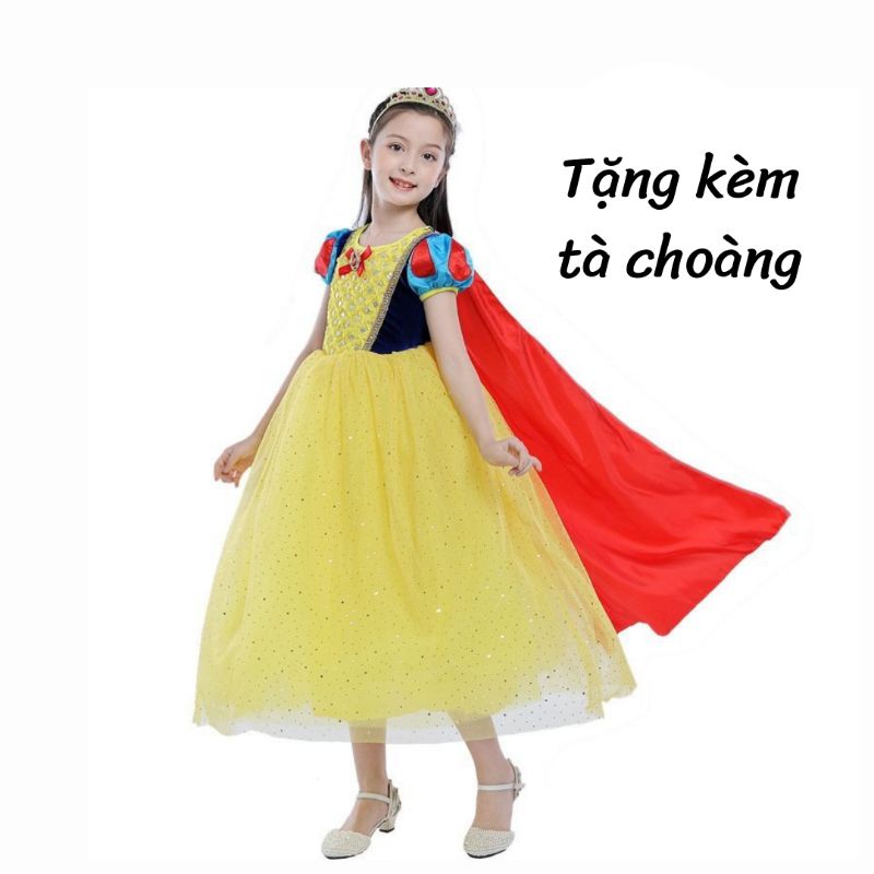 Váy Công Chúa Bạch Tuyết Cao Cấp Cho Bé 12-32 kg