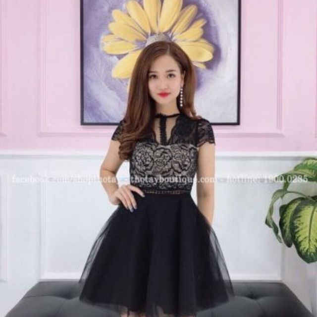 Đầm xòe ren
