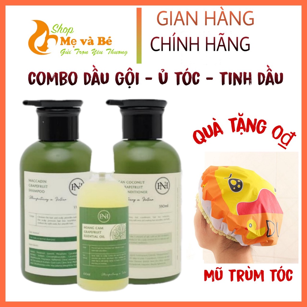 COMBO DẦU GỘI BƯỞI+TINH DẦU BƯỞI +GEL Ủ BƯỞI DỪA NGA HOÀNG (Chuẩn hãng)