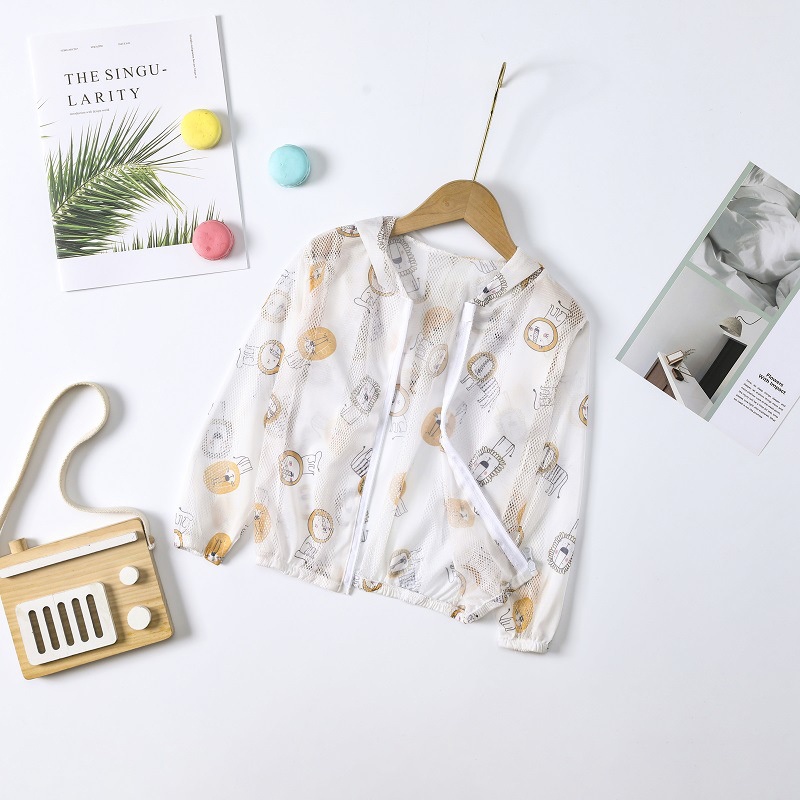 Áo Khoác Chống Nắng Thoáng Khí Thời Trang Mùa Hè Cho Bé