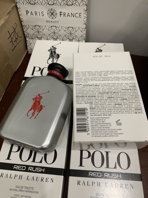 Nước hoa nam tester polo red rush edt 125ml