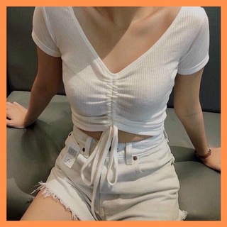 Áo croprop rút dây ngắn tay sexy ARTSX1 Hura Clothing