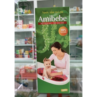 Nước tắm thảo mộc hết rôm sảy cho bé amibebe 250ml