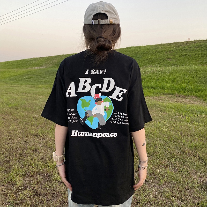 NRVP Áo Thun Cổ Tròn Oversize Thời Trang Hàn Quốc 2022 Cho Nữ