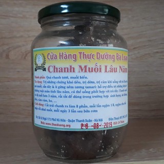 Chanh muối lâu năm lọ 350g Thực Dưỡng Bà Loan