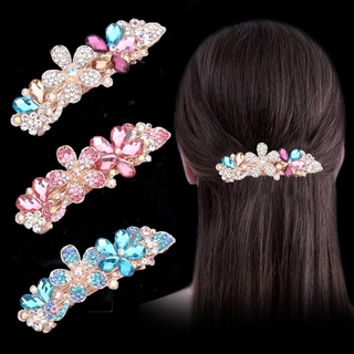 Kẹp Tóc Hình Hoa Đính Đá Lấp Lánh