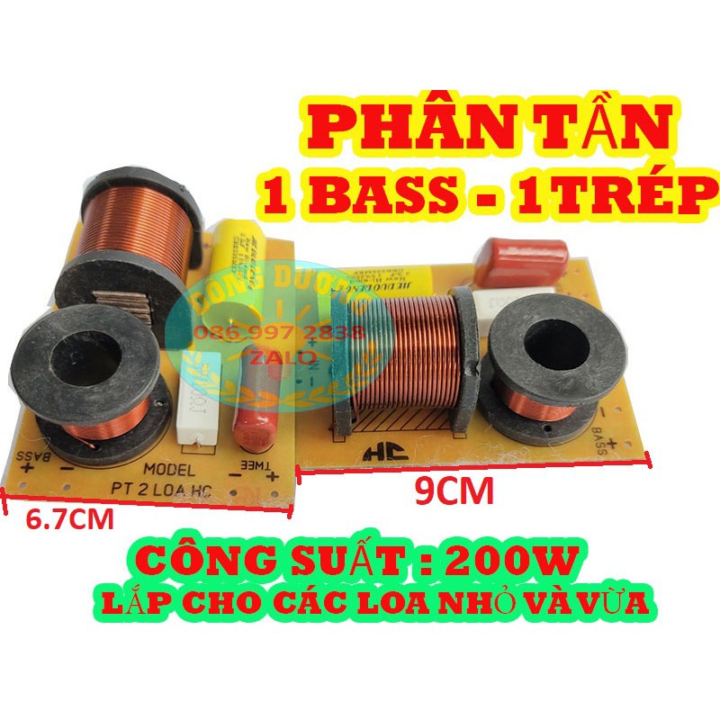 MẠCH PHÂN TẦN LOA 2 ĐƯỜNG TIẾNG - GIÁ MỘT MẠCH 2LOA  AD