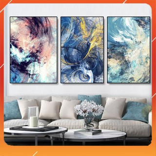 {ĐỘT PHÁ} Khung ảnh và tranh treo tường,  tranh trừu tượng đa phong cách hiện đại khung nổi phá cách-tặng kèm đinh treo