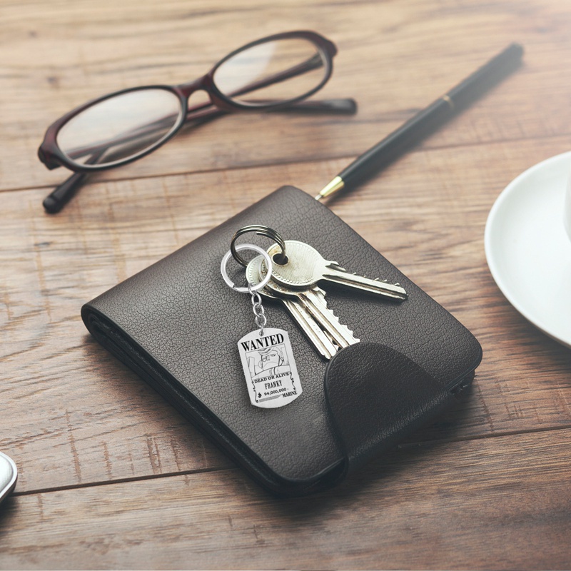 Móc khóa hình các nhân vật trong One Piece Luffy 1.5 bằng thép không gỉ