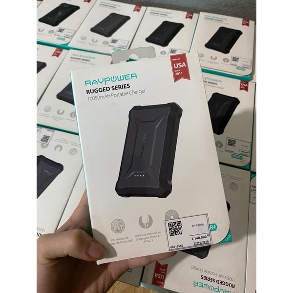 Sạc dự phòng RAV POWER RP-PB096 10050mAh chính hãng FPT chưa qua sử dụng