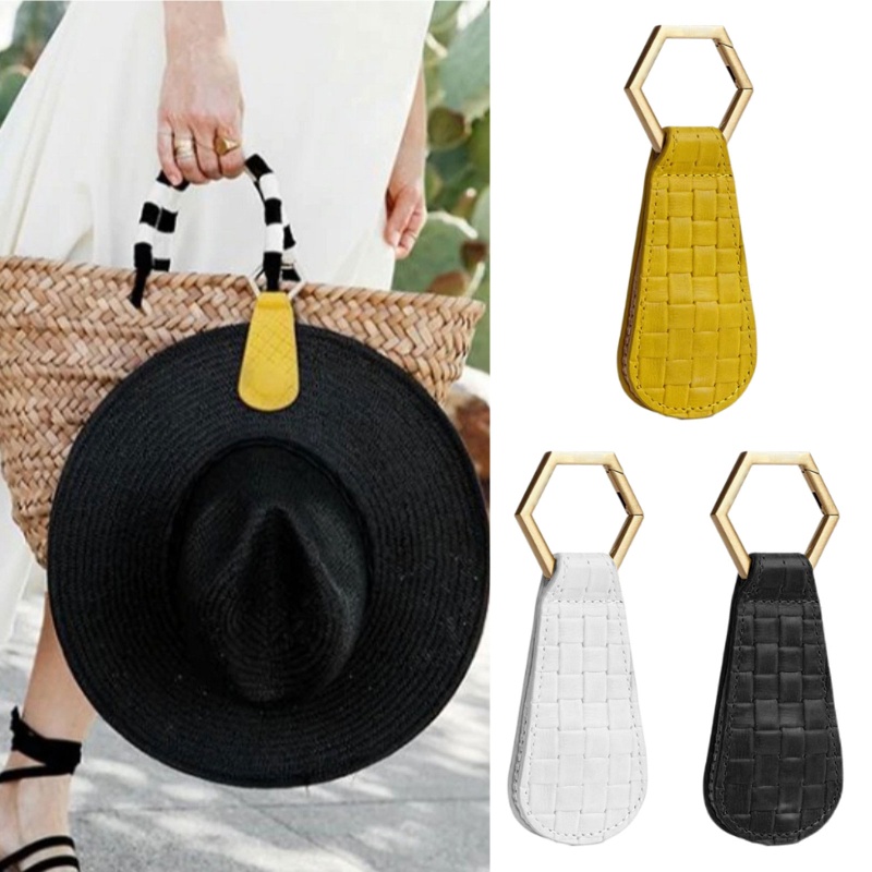 Arin Kẹp Mũ Mũ Khăn Choàng Mũ Chống Nắng Bằng Da Có Dây Đeo Từ Tính Đa Năng Dùng Khi Đi Du Lịch