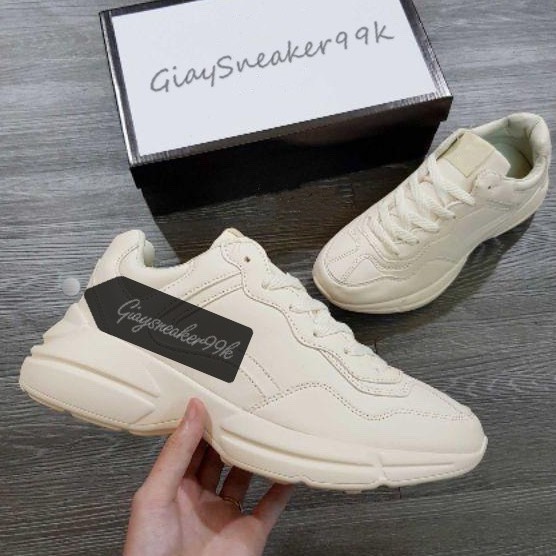 [HOT TREND] GIÀY SNEAKER NAM NỮ CREAM TRƠN FORM TÔN DÁNG CỰC ĐẸP