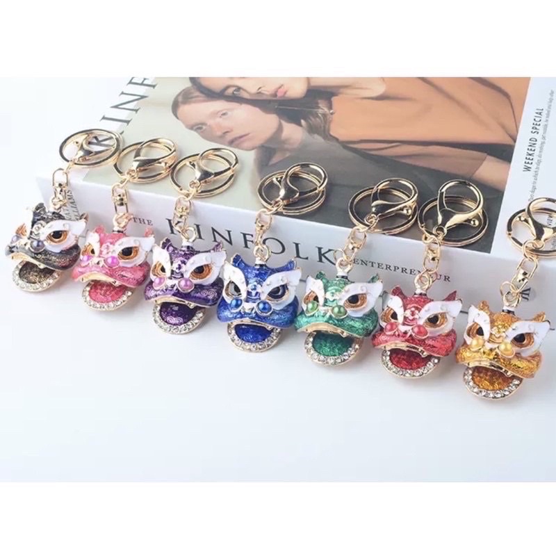 Móc chìa khóa cá tính phong cách sư tử