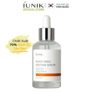 Tinh chất ốc sên cấp ẩm và chống lão hoá IUNIK Black Snail Restore Serum 50ml