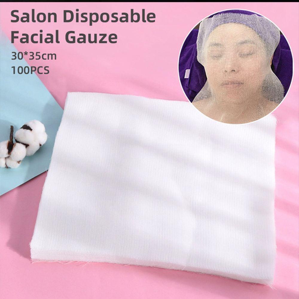 Bộ 100 Mặt Nạ Cotton Mềm Chất Lượng Cao Tự Làm Mặt Nạ Chăm Sóc Da