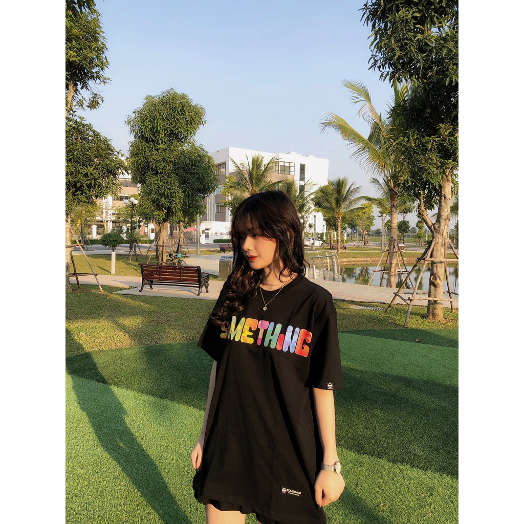 Áo Thun Phông Nữ Local Brand Form Rộng Unisex Something Tee