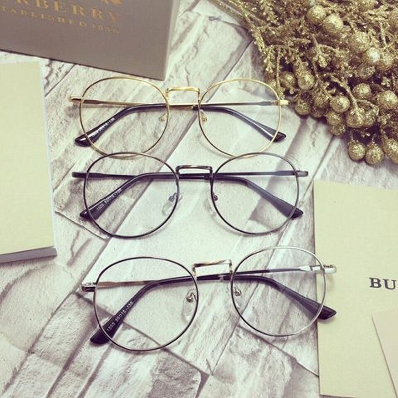 Kính giả cận mặt tròn siêu hot  hàng loại chuẩn- BẦU ĐEN