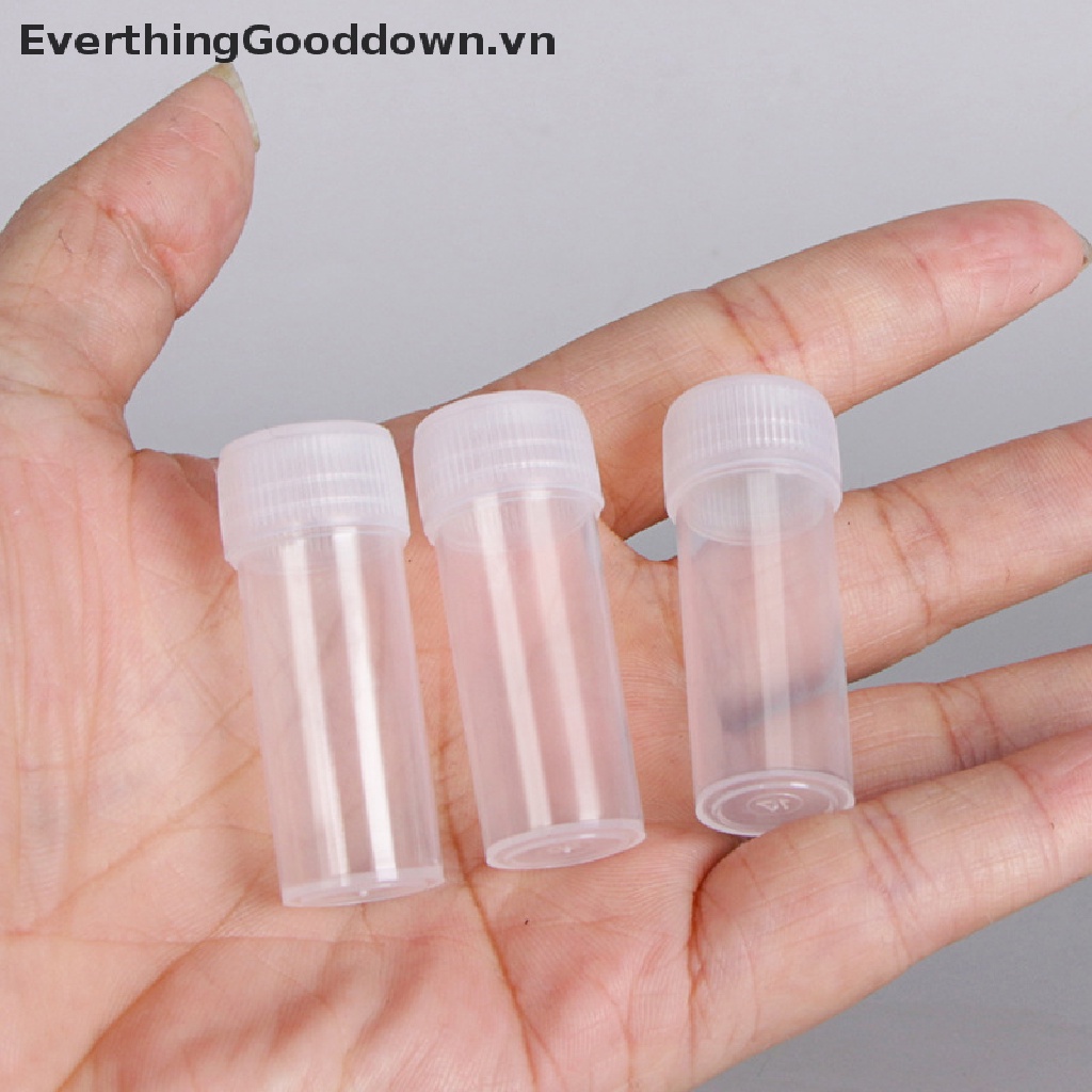 Everthinggooddown 20 Lọ Nhựa Đựng Thuốc 5ml