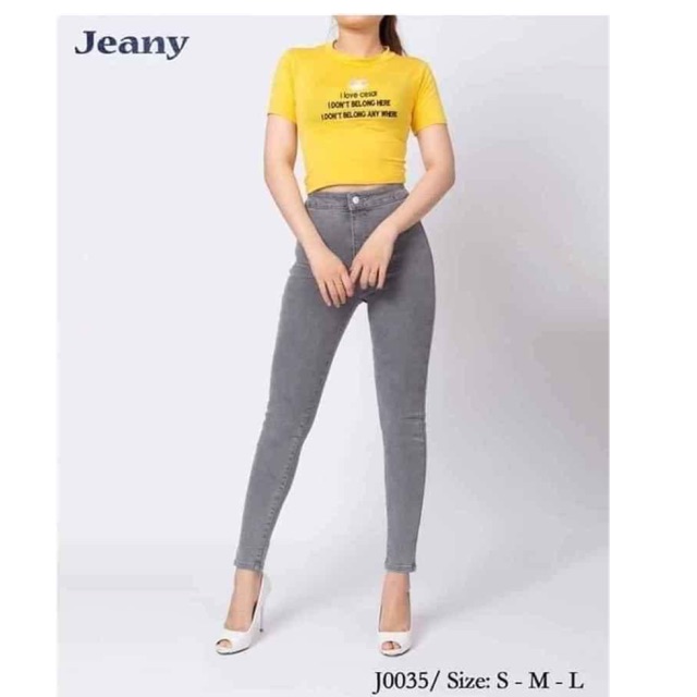 Quần bò giấy dáng Skinnny siêu co giãn