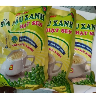 Bột sữa đậu xanh, hạt sen và sữa đậu nành hạt sen Trường Thọ thơm ngon tiện dụng