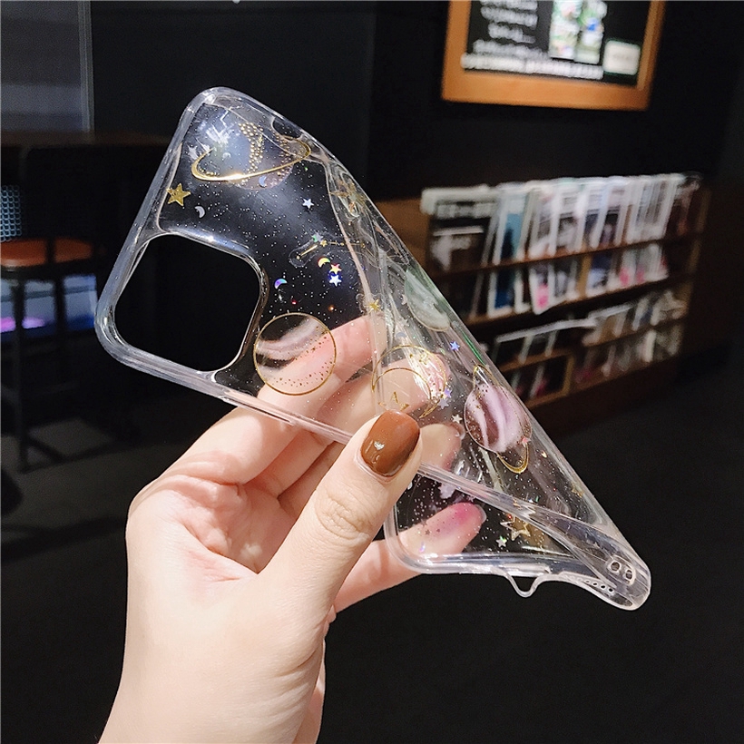 Ốp điện thoại trong suốt họa tiết vũ trụ cho Samsung M51 S20 FE A7 A9 A8 A6+ J5 J3 J7 2017 Stars J6 J8 Note 9 8 | BigBuy360 - bigbuy360.vn