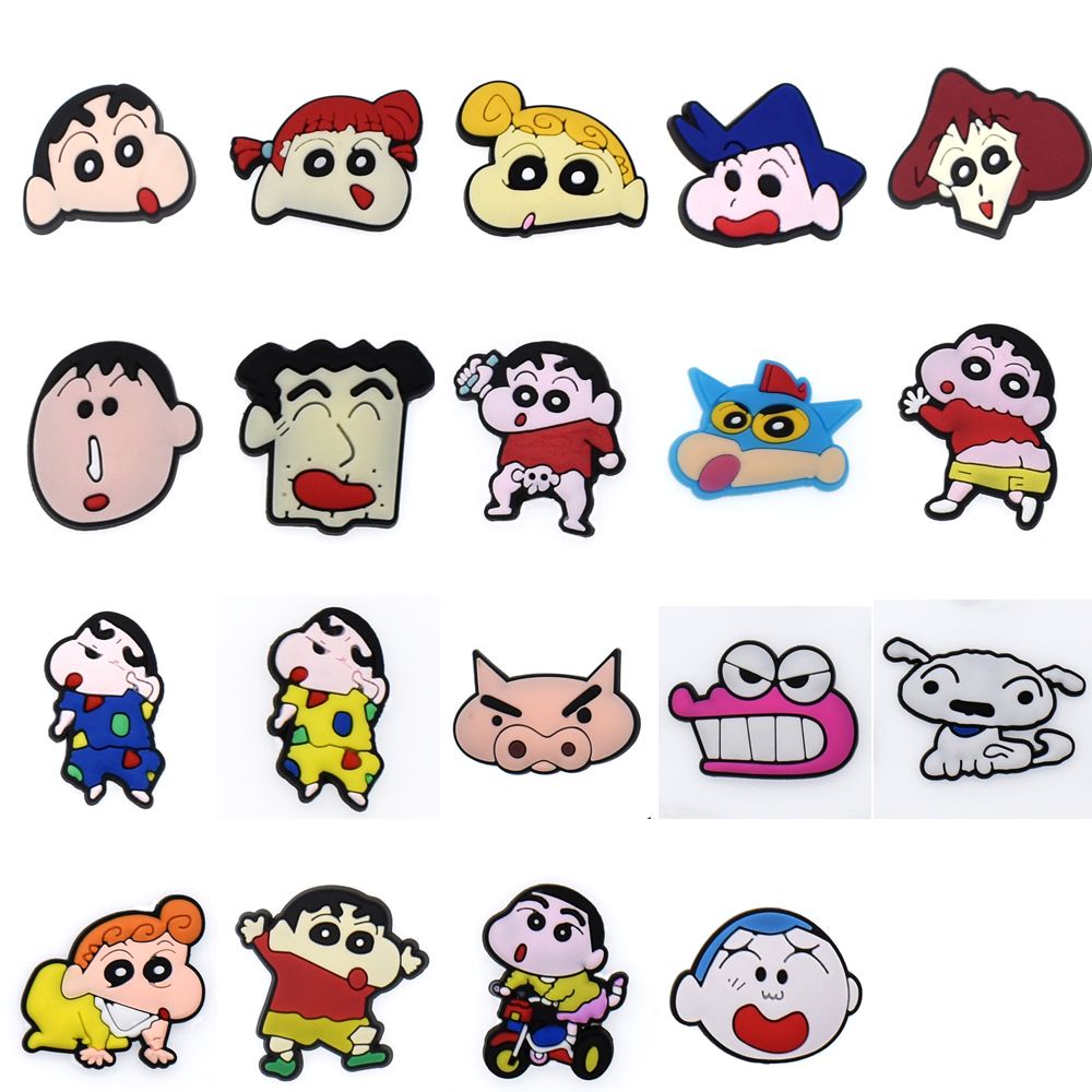 Set 1 / 19 Phụ Kiện Trang Trí Hình Cậu Bé Bút Chì Dễ Thương