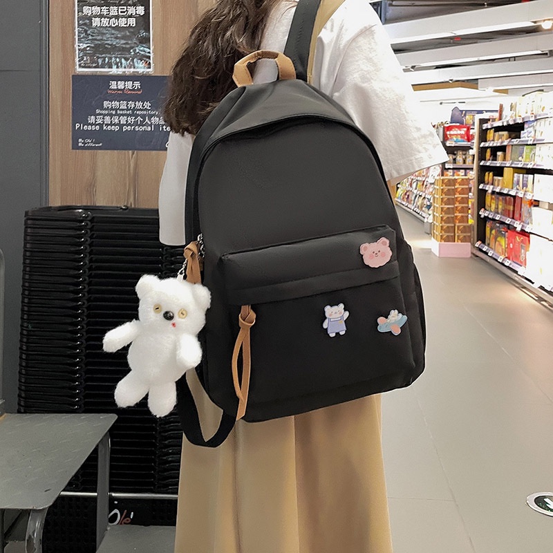 Balo học sinh cấp 2 cấp 3 thời trang kiểu dáng Hàn Quốc - Lado Shop