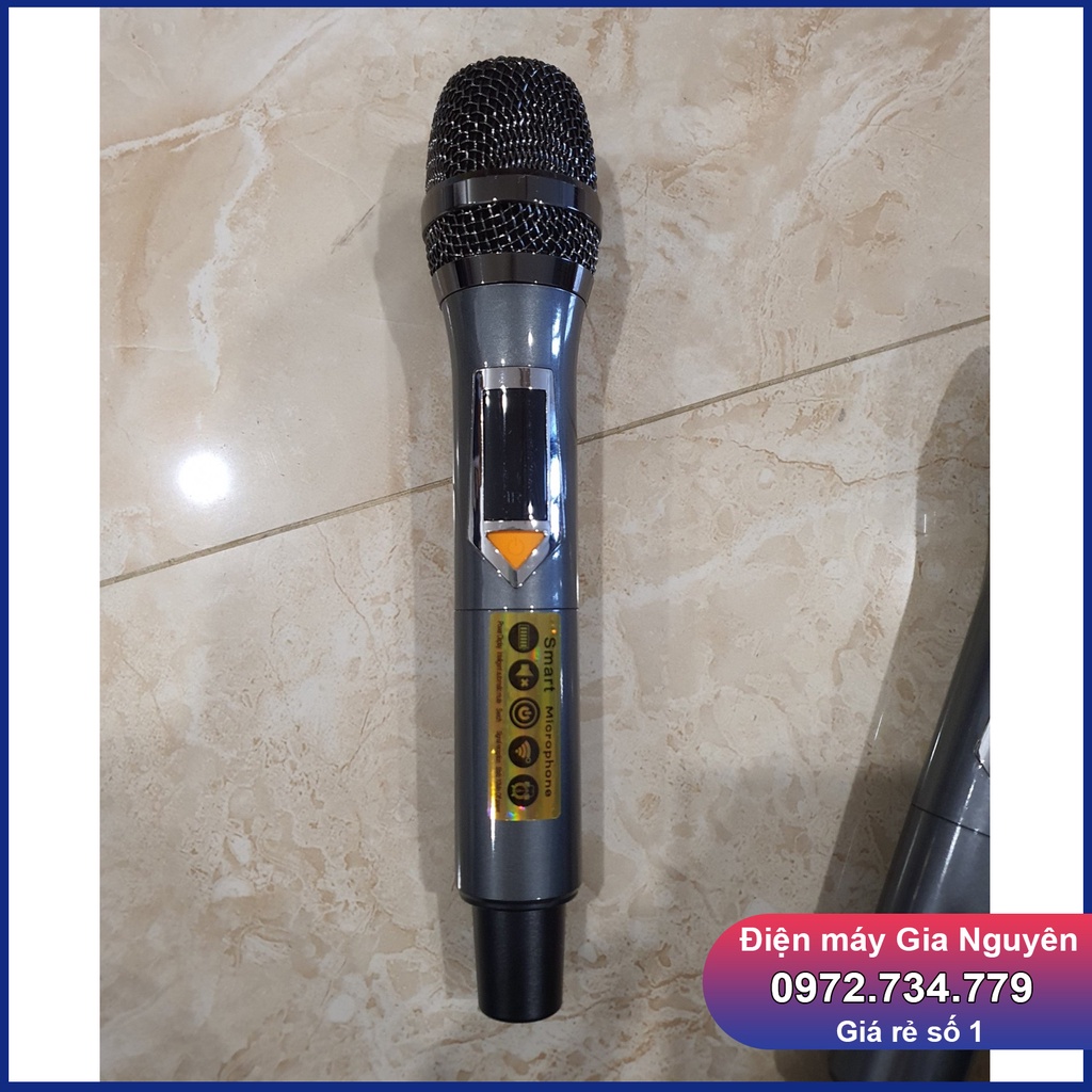 Micro loa kéo UHF   đổi tần số kèm bo mạch dùng để nâng cấp, thay thế mic cũ, hút âm nhạy, hát nhẹ hơi